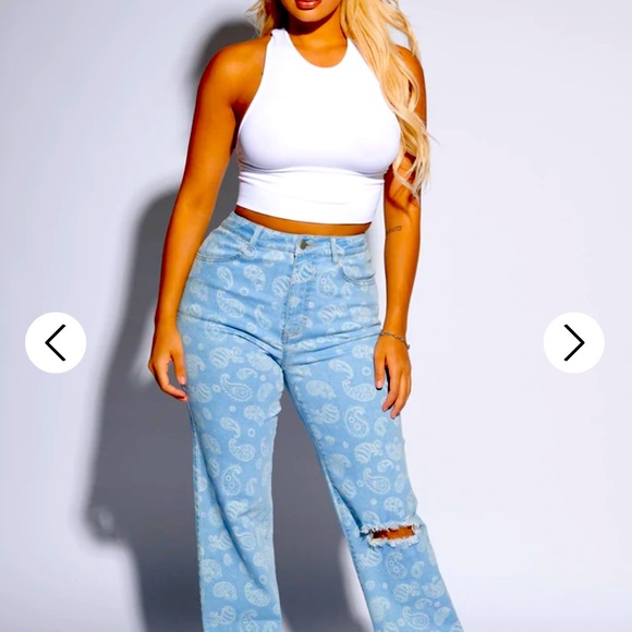 Honeybum paisley jean size 5 - Picture 1 of 3